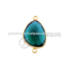 Conectores Bezel Vermeil, Conectores Gemstone de configuração de moldura